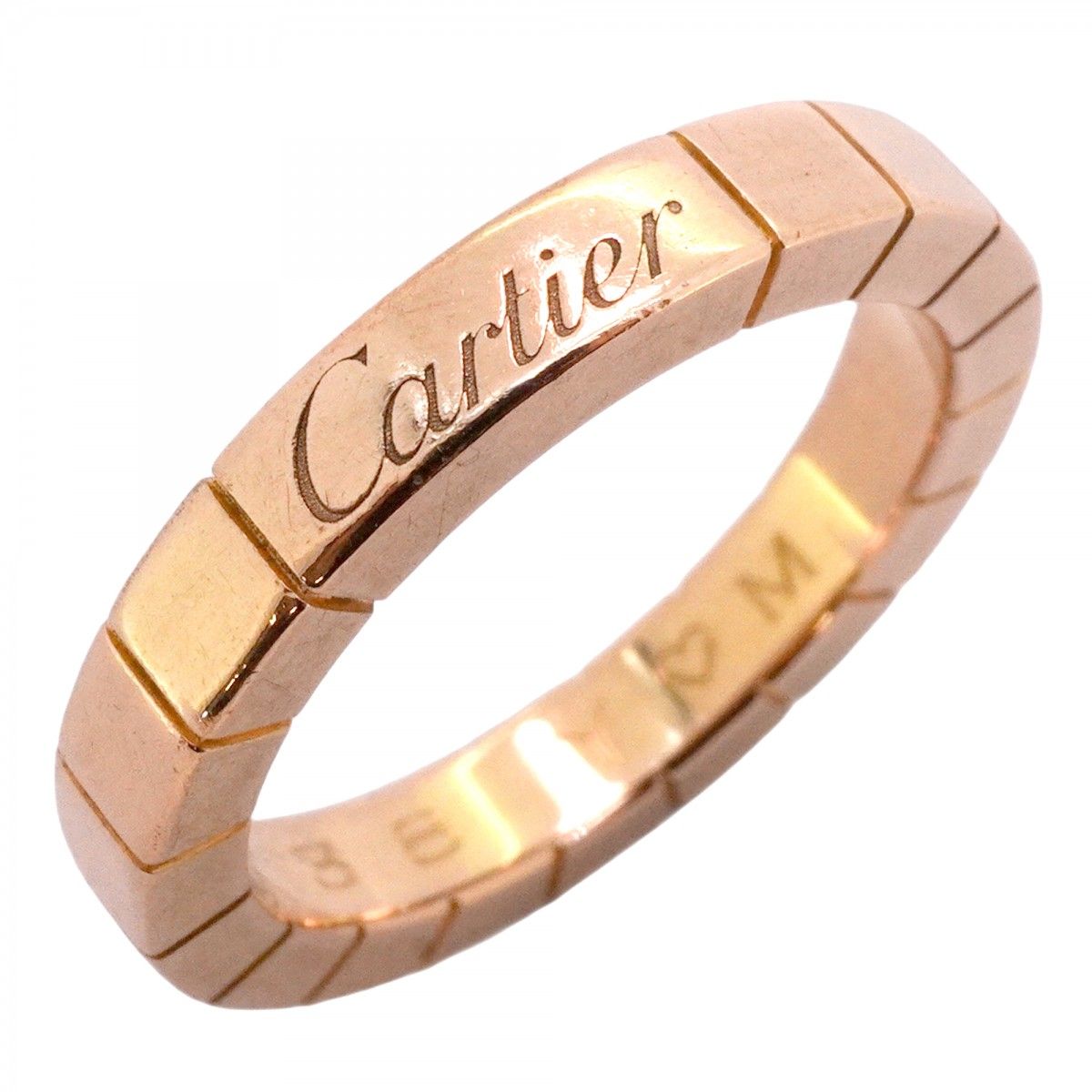 【6jeb0445】カルティエ リング ラニエール K18PG ピンクゴールド ＃48【中古】レディース