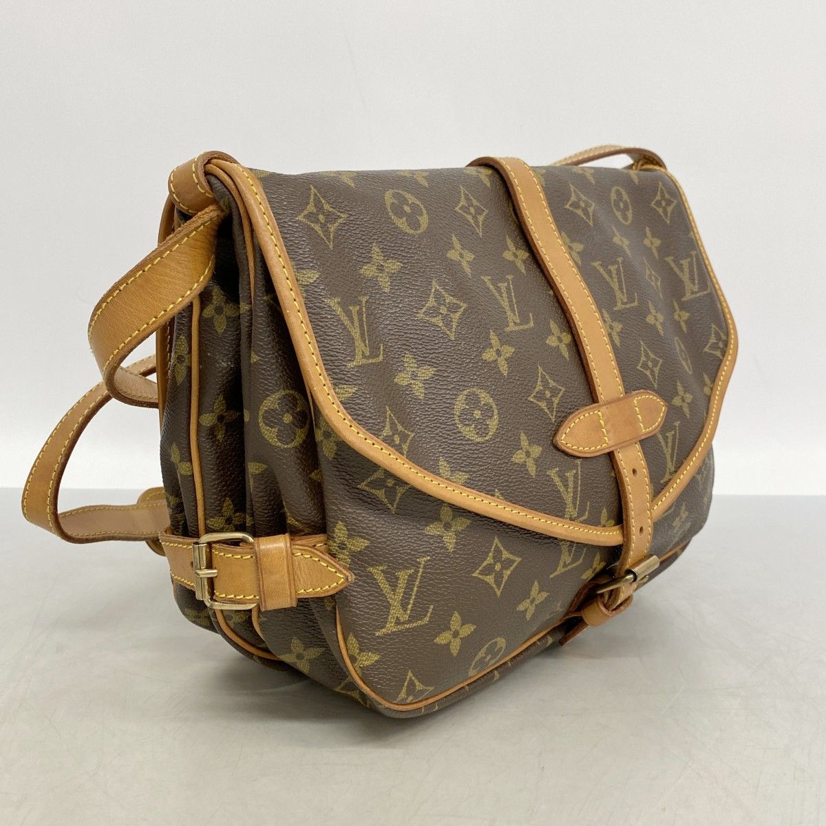 モノグラム VUITTON ショルダーバッグ ソミュール ルイヴィトン LOUIS 