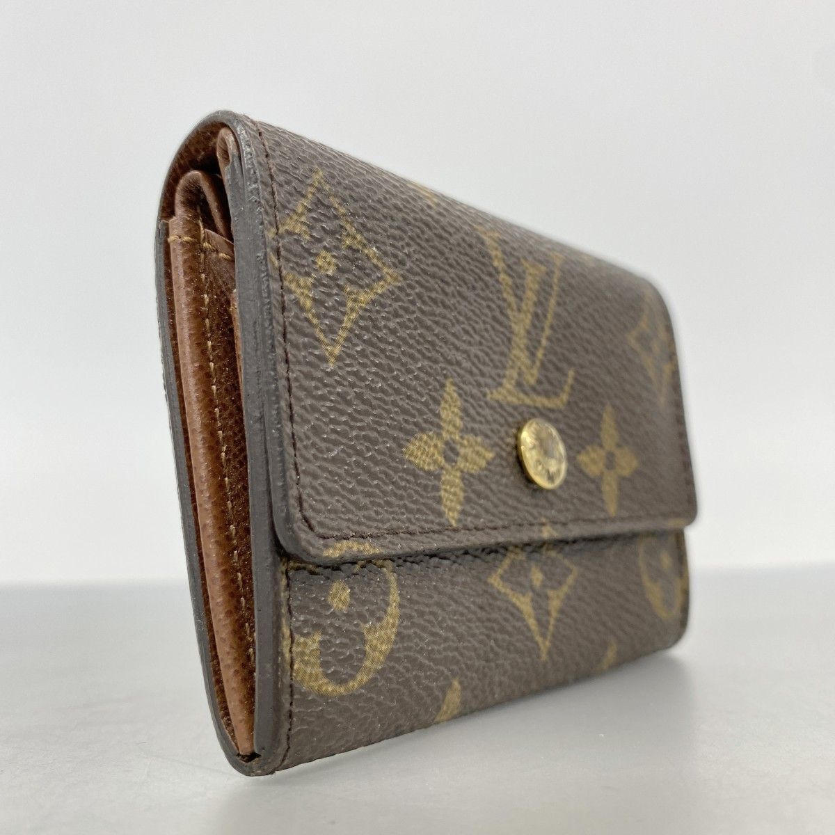 【中古】LOUIS VUITTON ポルト モネ・プラ ケース M61930 モノグラム ブラウン ルイ・ヴィトン[10][240010475400] LOUIS VUITTON ルイヴィトン LV コインケース 小銭入れ カードケース