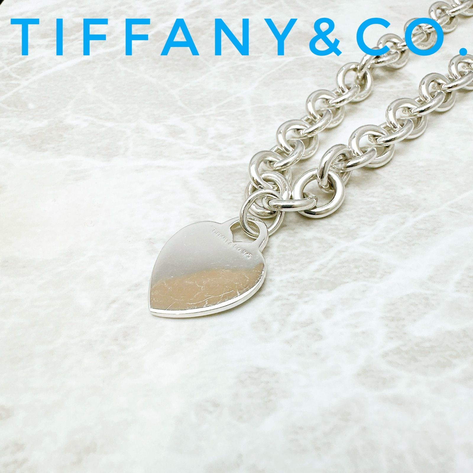 美品?Tiffany＆Co. ハートタグ シルバーネックレス 39.5 cm U - メルカリ