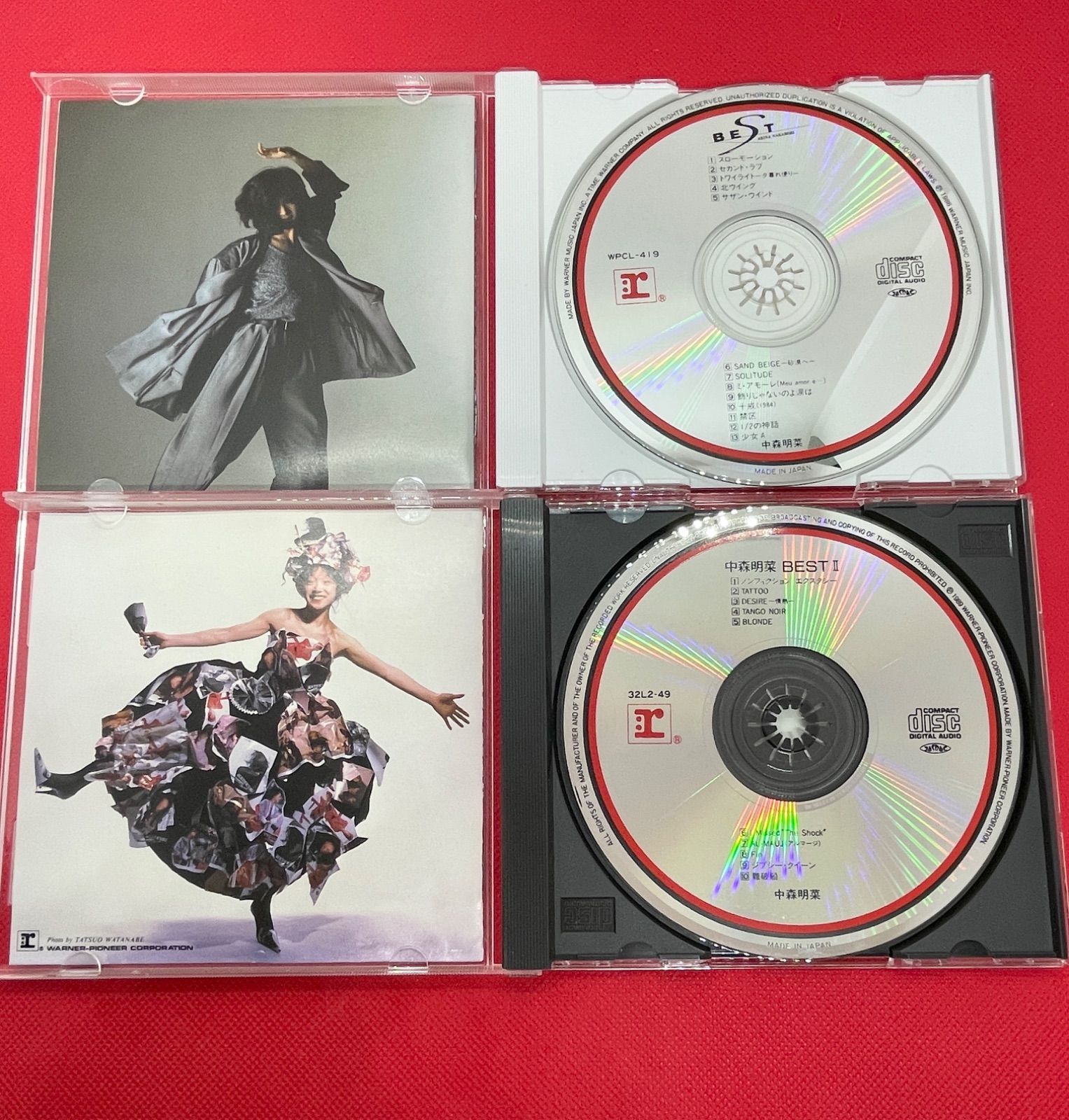 中森明菜 BEST II + BEST 2枚セット CD 32L2-49 WPDL-419 ベスト 1 2