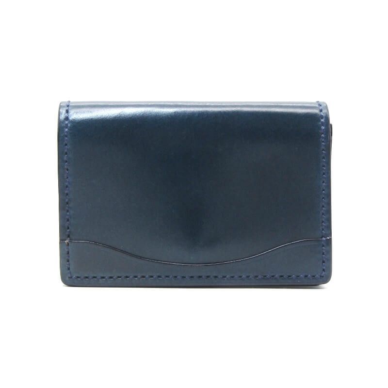 美品 COOTAR クーター 名刺入れ フルコードバン FULL CORDOVAN レーデルオガワ アニリン染 カードケース ブルー 28012578