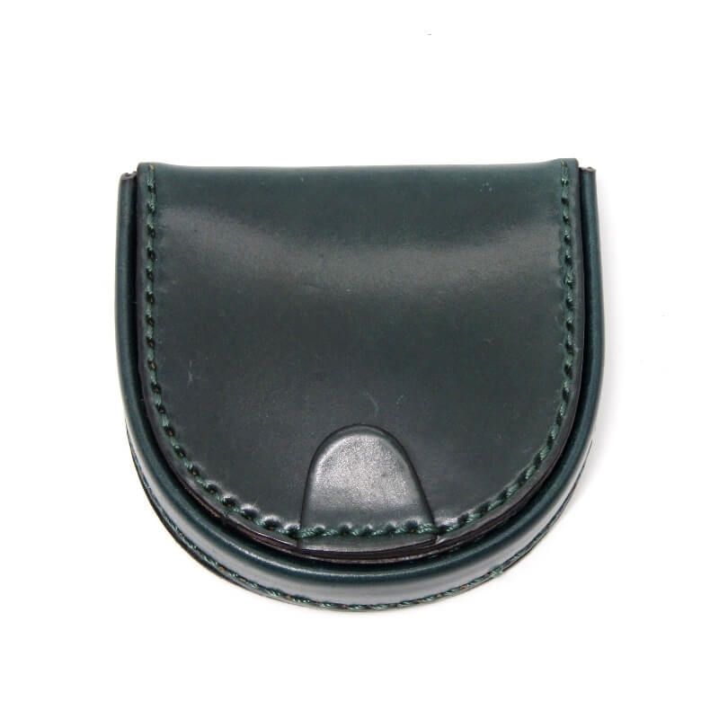 未使用 Flathority フラソリティ 小銭入れ FS708 シェルコードバン 馬蹄型 コインケース BATEI Coin Cases グリーン 28012598