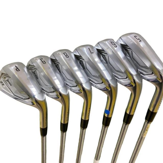 【中古】 ダンロップ SRIXON ZX5 Mk II 6S アイアンセット IR SteelFiber i80cw (フレックスS) メンズ 男性用 右利き 右用 Cランク ゴルフクラブ