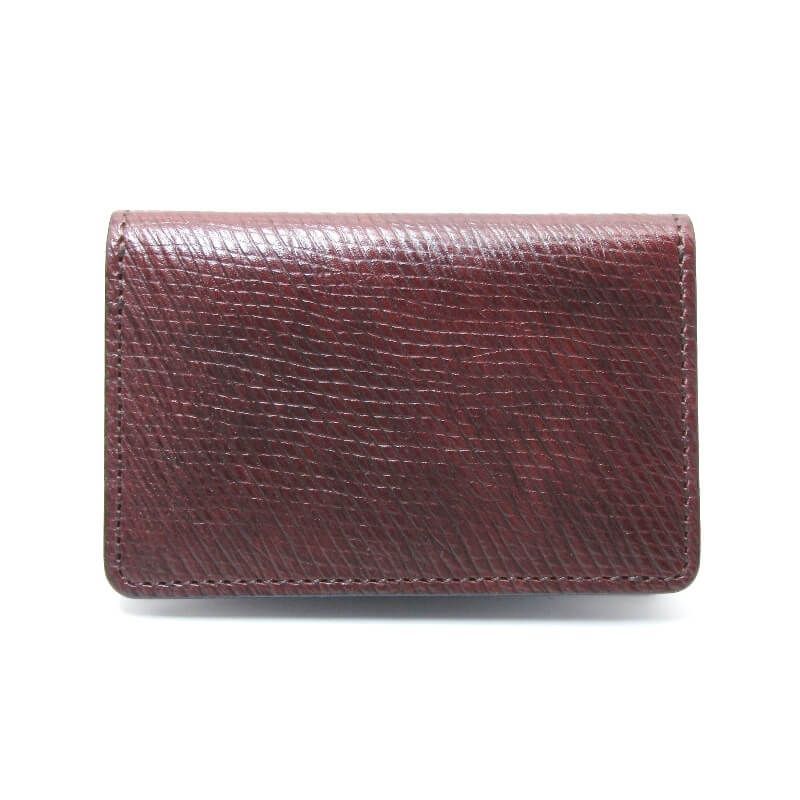 美品 WILDSWANS ワイルドスワンズ 名刺入れ 2025 TL-ADLER 薄型 ロシアンカーフ シェルコードバン サドルプルアップ ブラウン 28012606