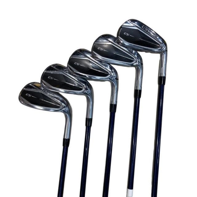 【中古】 テーラーメイド Qi 5S アイアンセット IR Diamana BLUE TM60(Qi IR) (フレックスS) メンズ 男性用 右利き 右用 Cランク ゴルフクラブ
