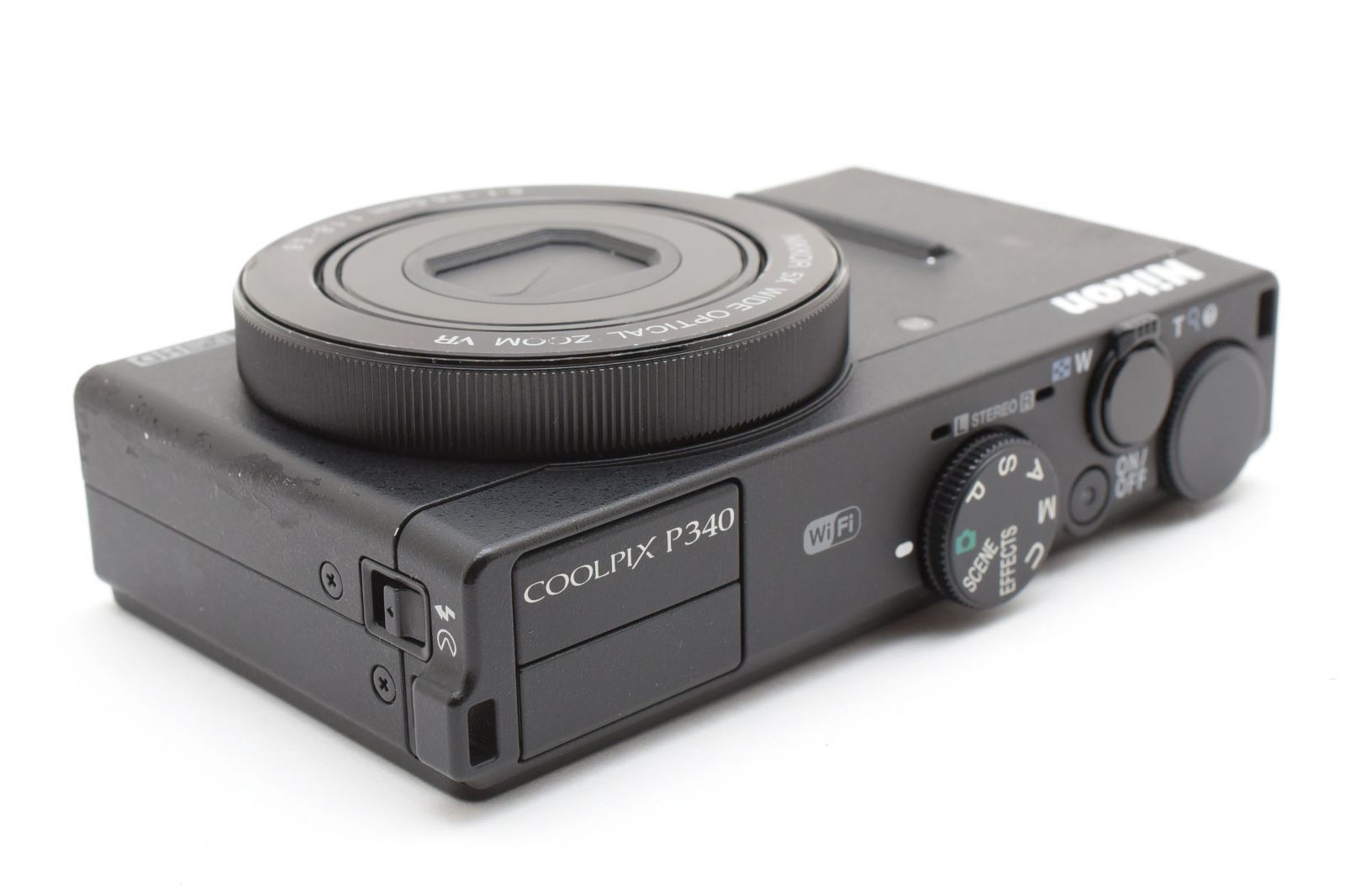 ☆良品☆ ニコン Nikon COOLPIX P340 ブラック コンパクトデジカメ【F1