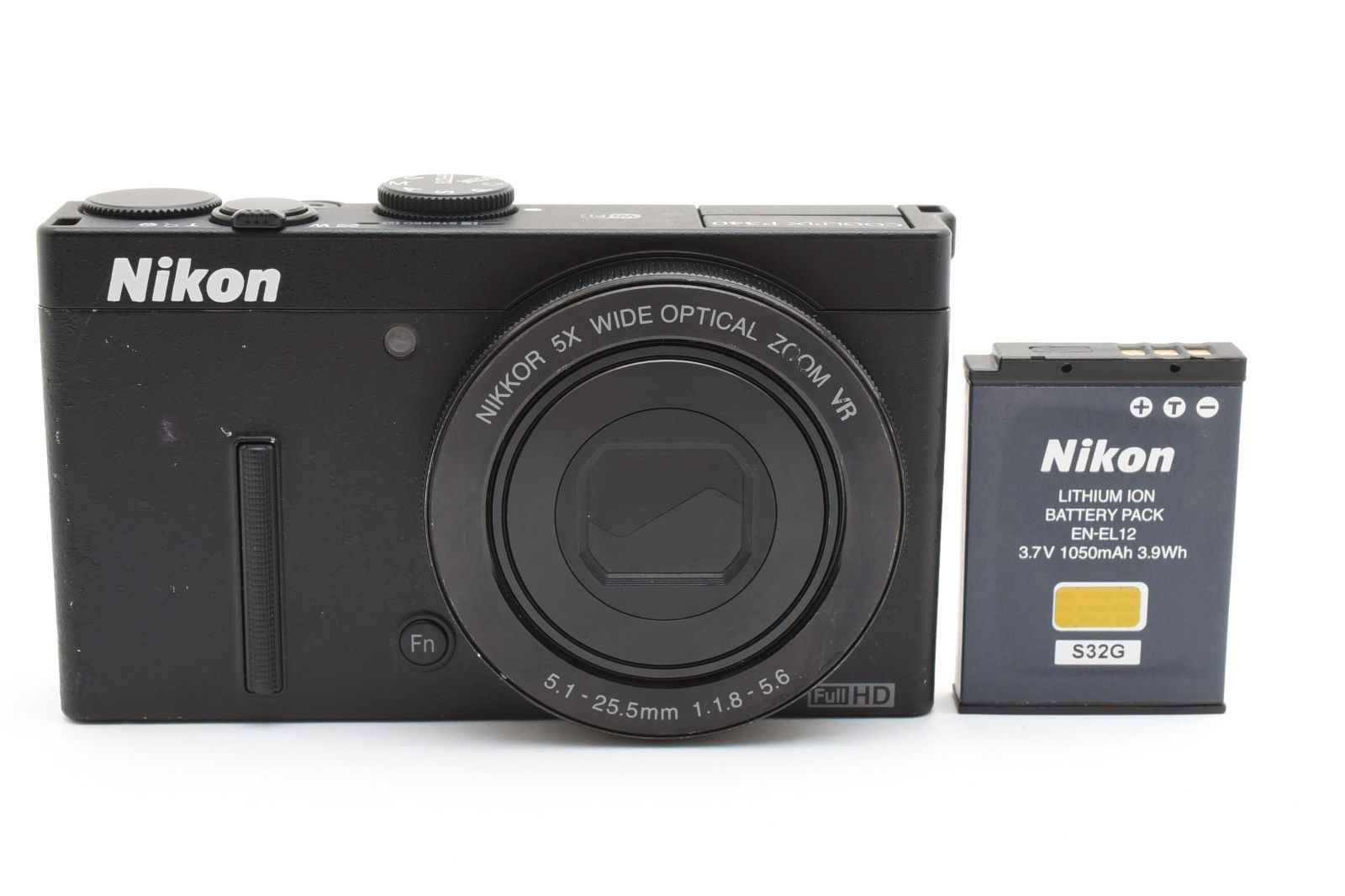 ☆良品☆ ニコン Nikon COOLPIX P340 ブラック コンパクトデジカメ【F1