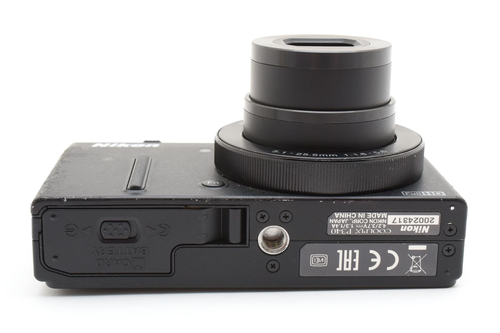 ☆良品☆ ニコン Nikon COOLPIX P340 ブラック コンパクトデジカメ【F1