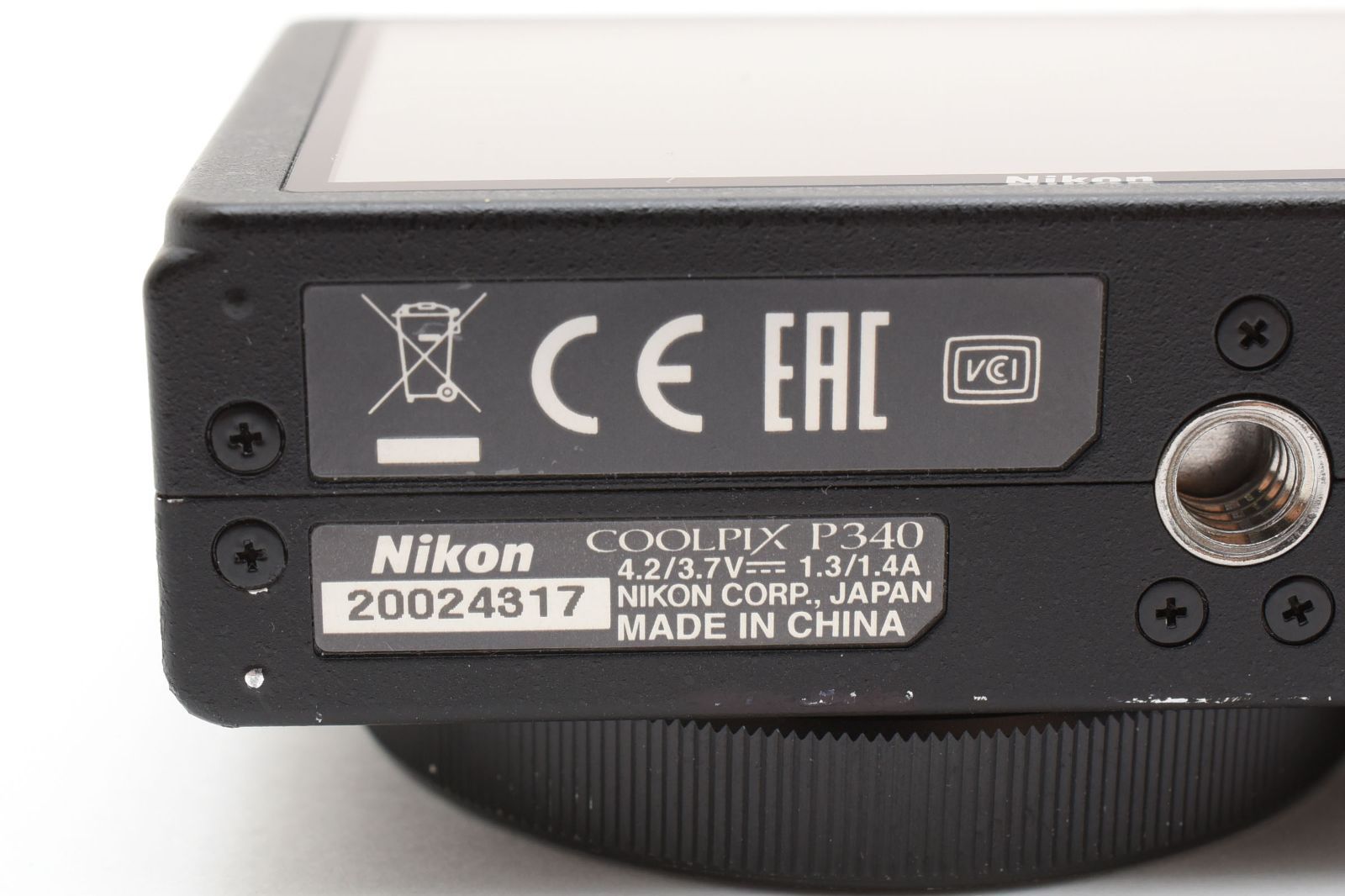 ☆良品☆ ニコン Nikon COOLPIX P340 ブラック コンパクトデジカメ【F1