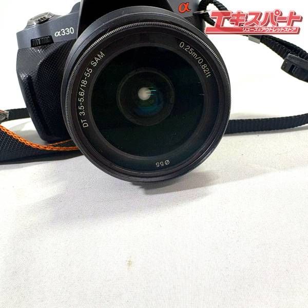 ジャンク扱い】SONY α330 ボディ DSLR-A330 レンズ付き ブラック