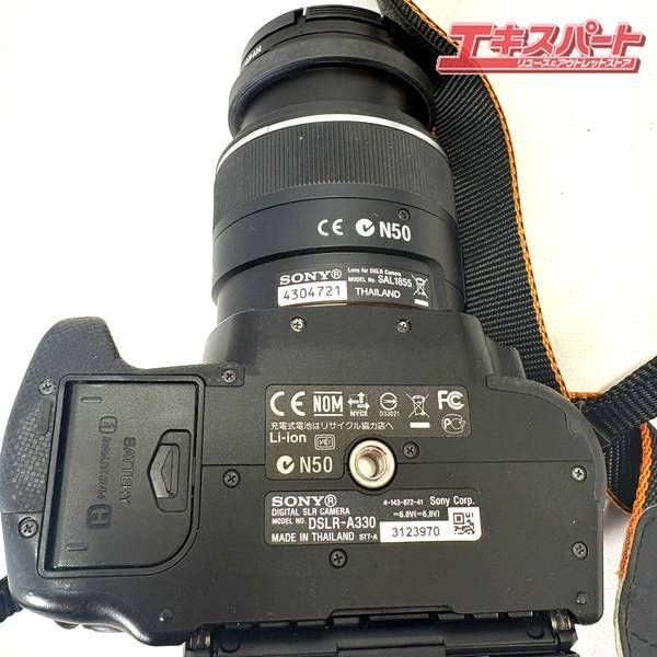 ジャンク扱い】SONY α330 ボディ DSLR-A330 レンズ付き ブラック