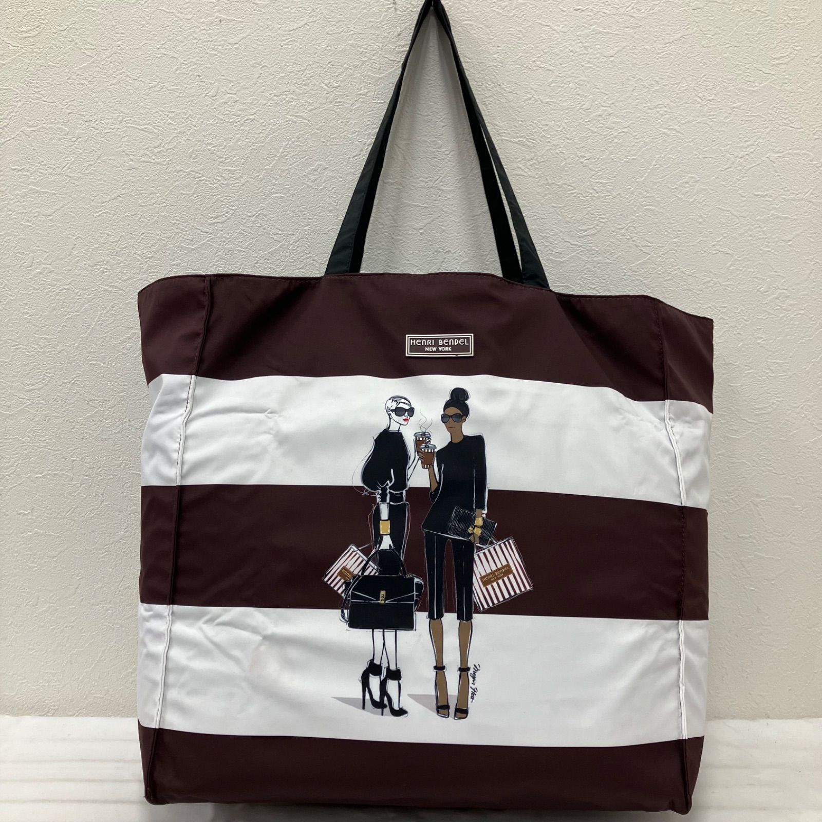 3132 Henri Bendel ヘンリベンデル トートバッグ リバーシブル エコ 