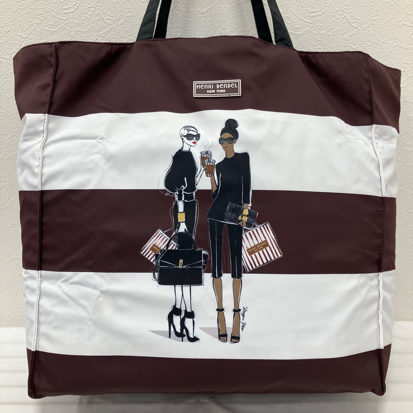3132 Henri Bendel ヘンリベンデル トートバッグ リバーシブル エコ 