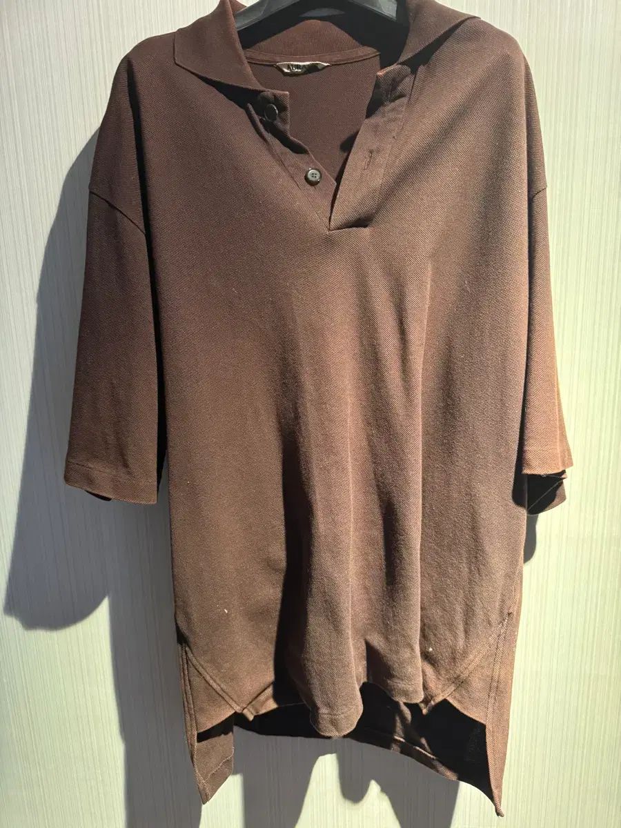 オーラリー PK Tシャツ ブラウン 4