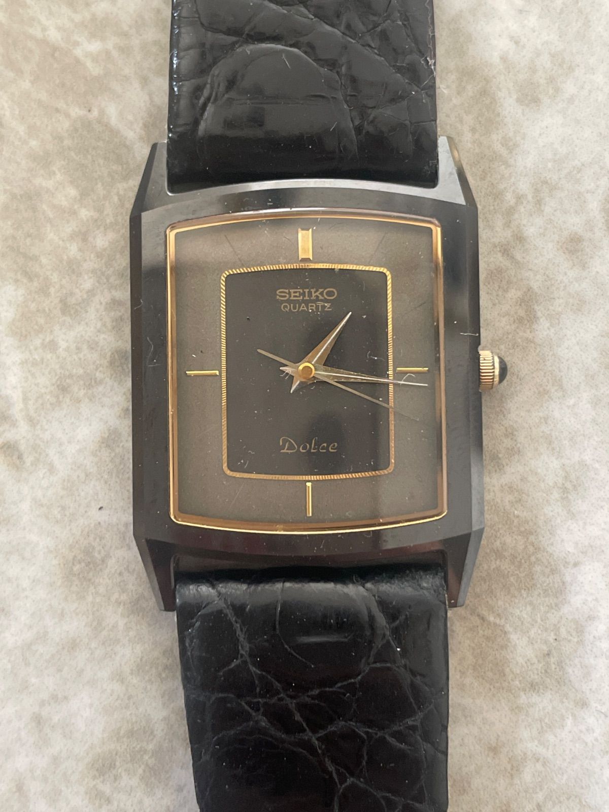 【希少】SEIKO クオーツ Dolce 9521-5200RQ CERAMICS ST. ヴィンテージウォッチ