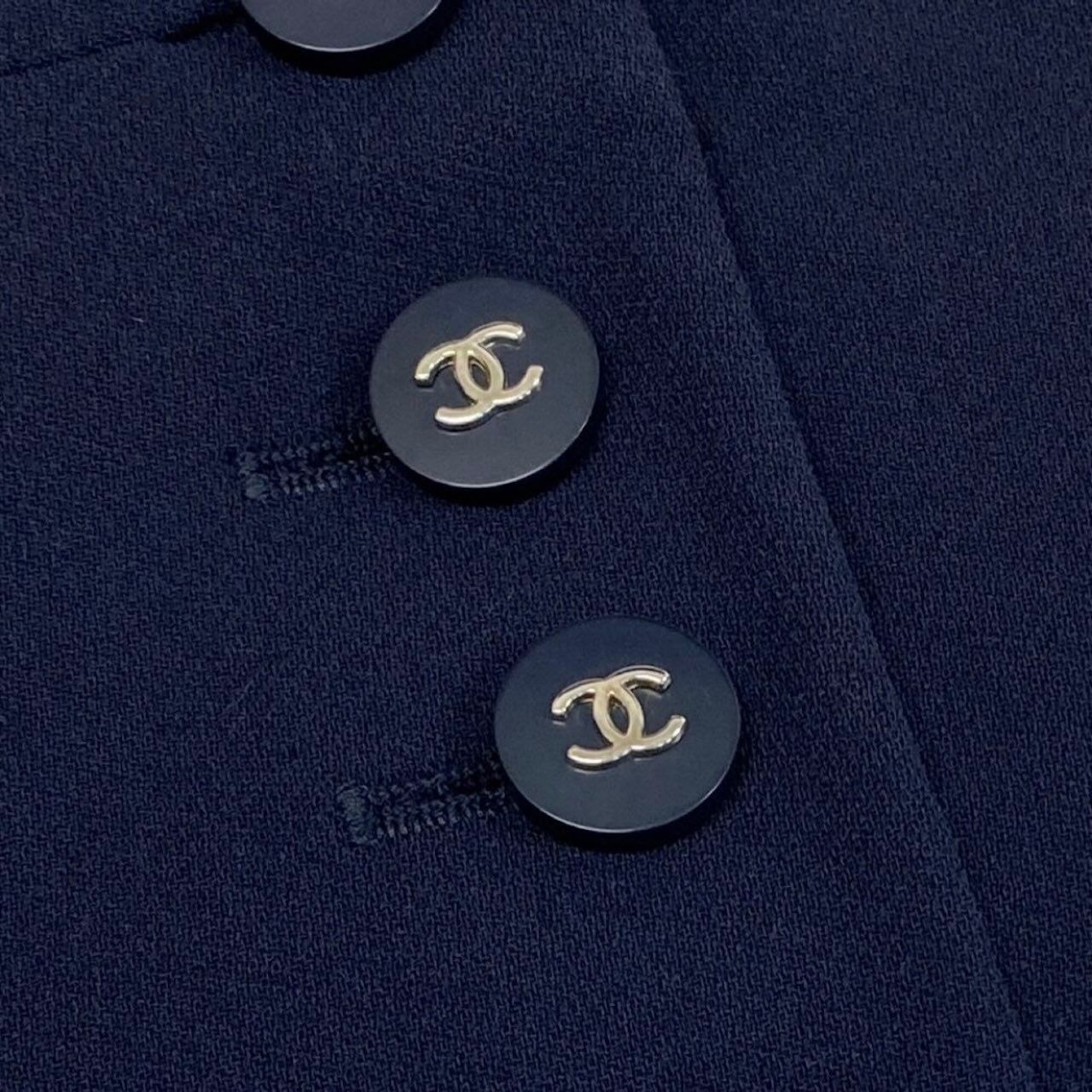 CHANEL シャネル CHANEL BOUTIQUE 1996 ネイビー ウール P06370