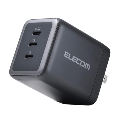 【新品】エレコム 充電器 100W 3ポート Type-C USB PD対応 スイング式プラグ採用 ブラック EC-AC113100BK 2b32deab 6,234円
