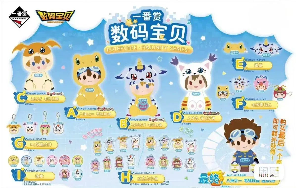 デジタルモンスター POTEPOTTE PAJUNITY SERIES 一番くじ B賞