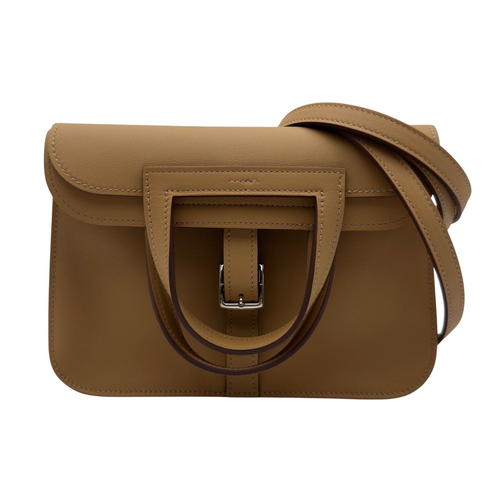 エルメス HERMES アルザンミニ K刻印 ベージュマルファ シルバー金具 スイフト レディース ショルダーバッグ