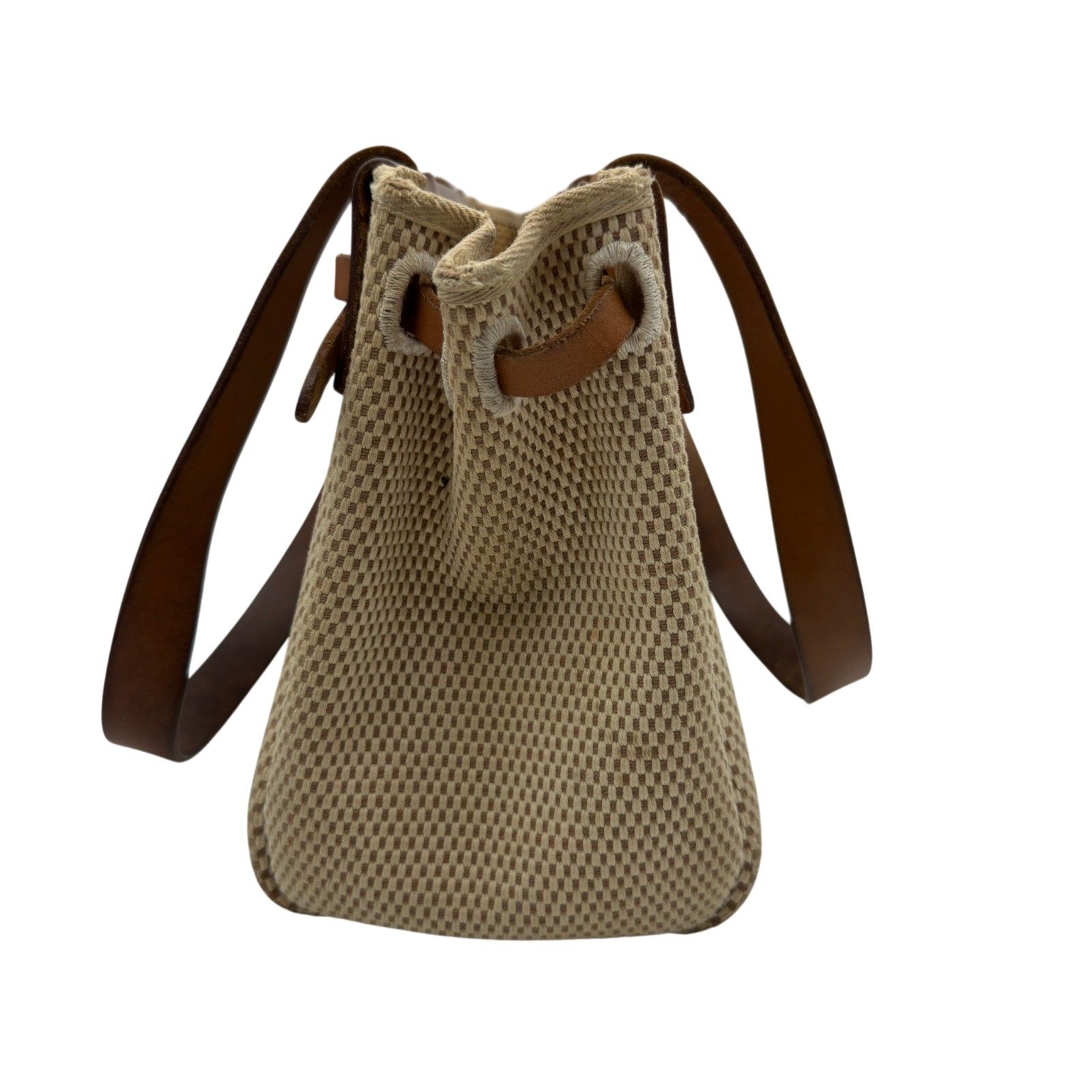 エルメス HERMES エールバッグカバスPM □H刻 ベージュ/ゴールド 