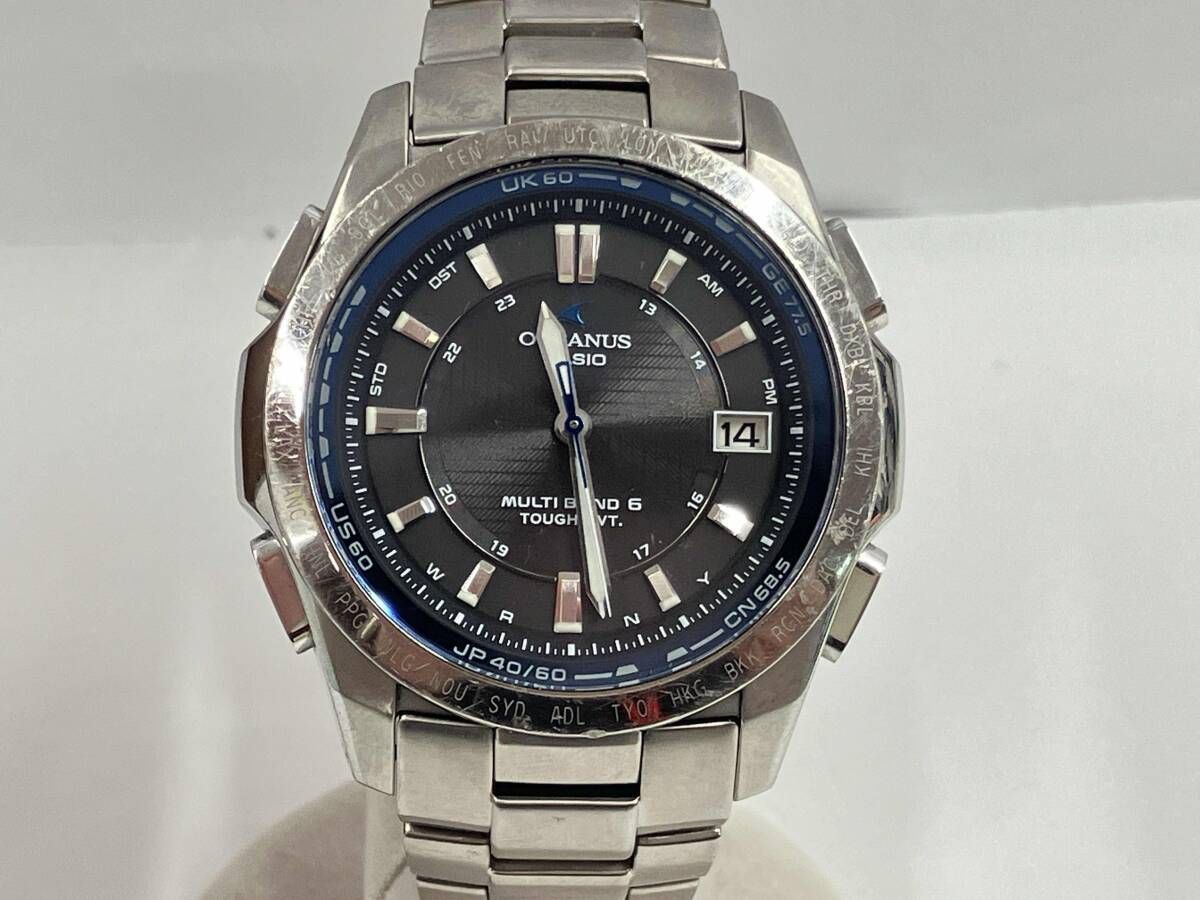 CASIO カシオ OCEANUS オシアナス OCW-T100 380272 ベルト短め メッキ剥がれ有り 電波ソーラー 腕時計