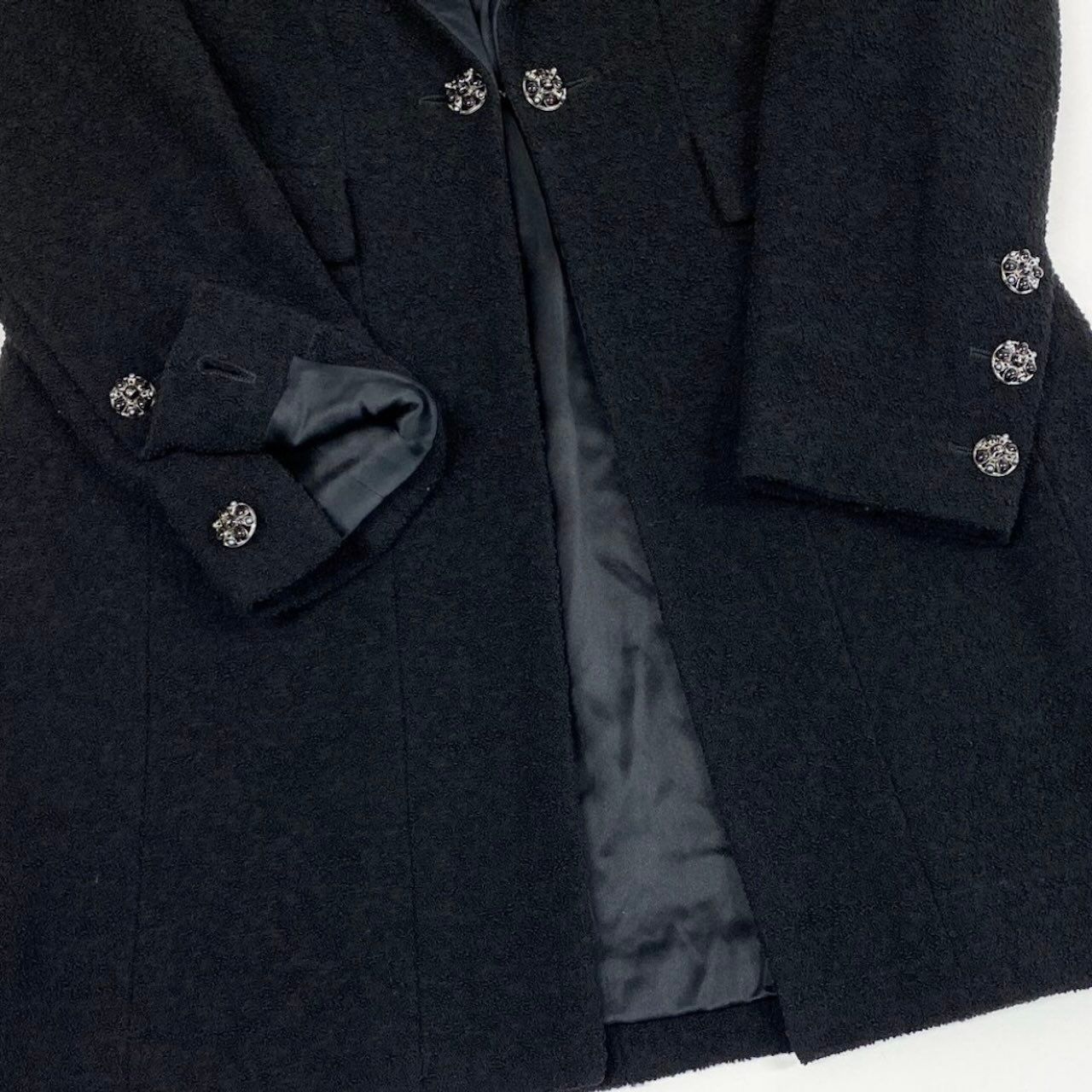 ⭐︎美品⭐︎シャネル カシミヤ フリルジャケット 黒 36
