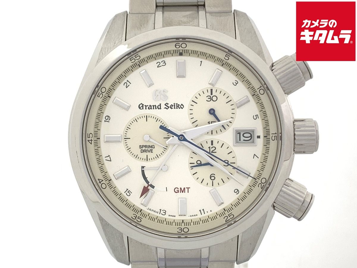 【中古】 【美品】 グランドセイコー スプリングドライブ シルバー SBGC201/9R86-0AA0 ステンレススティール