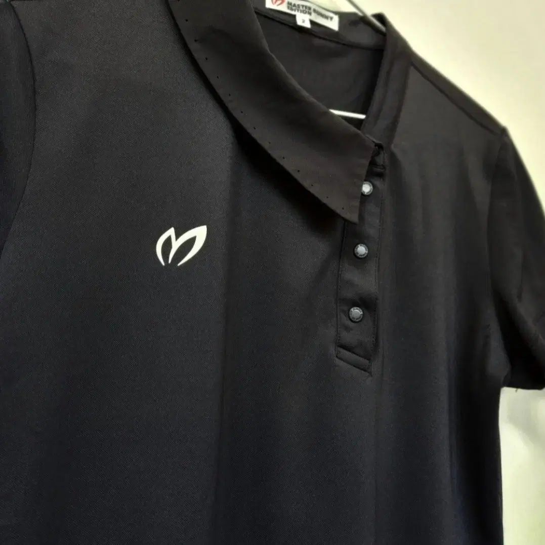 マスターバニー ゴルフ レディース ブラック 半袖 ポロTシャツ