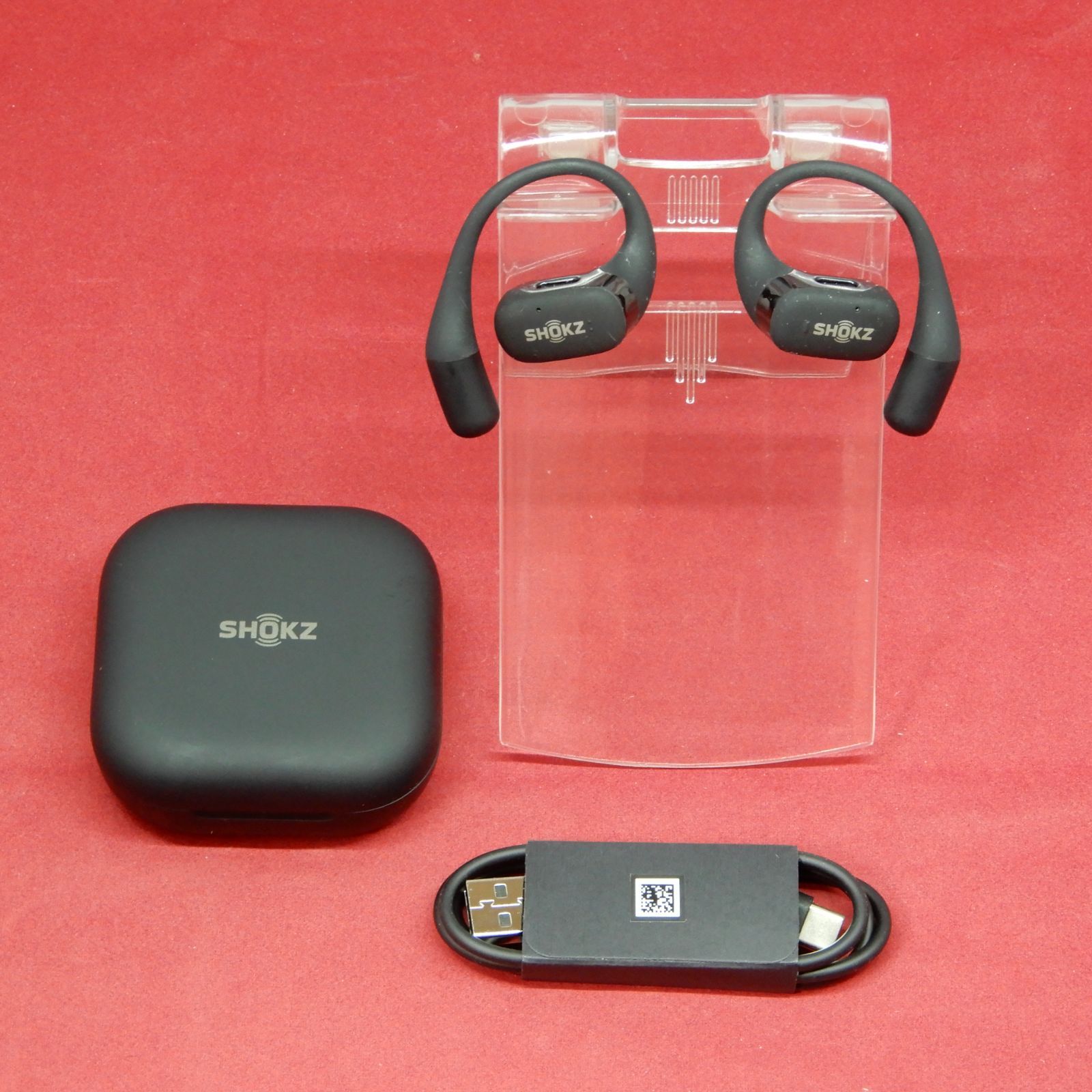 Shokz OpenFit T910 耳かけ式 完全ワイヤレス イヤホン ブラック