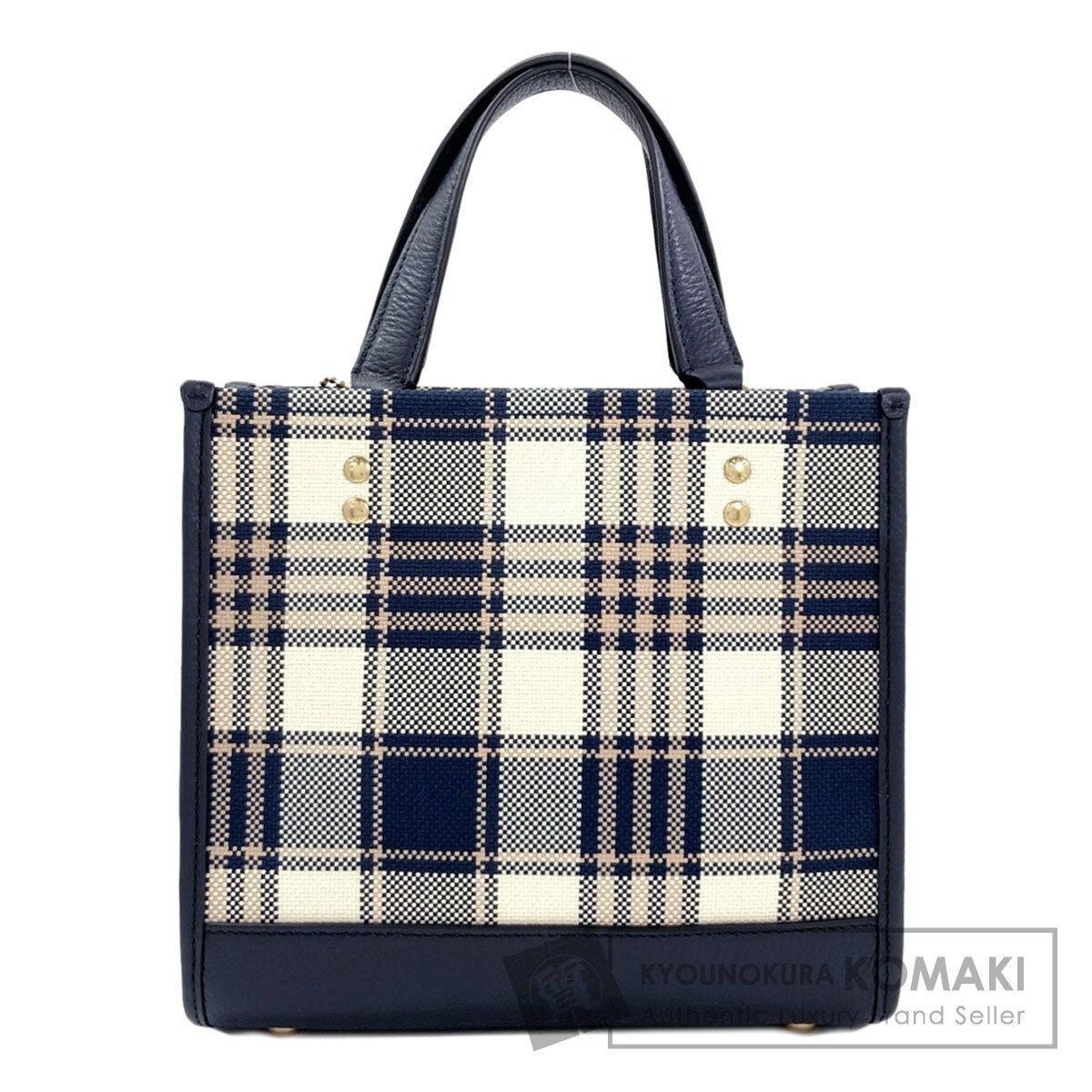COACH コーチ C8198 デンプシー 22 ウィズ ガーデン プラッド プリント 2WAY ハンドバッグ キャンバス レディース [中古]