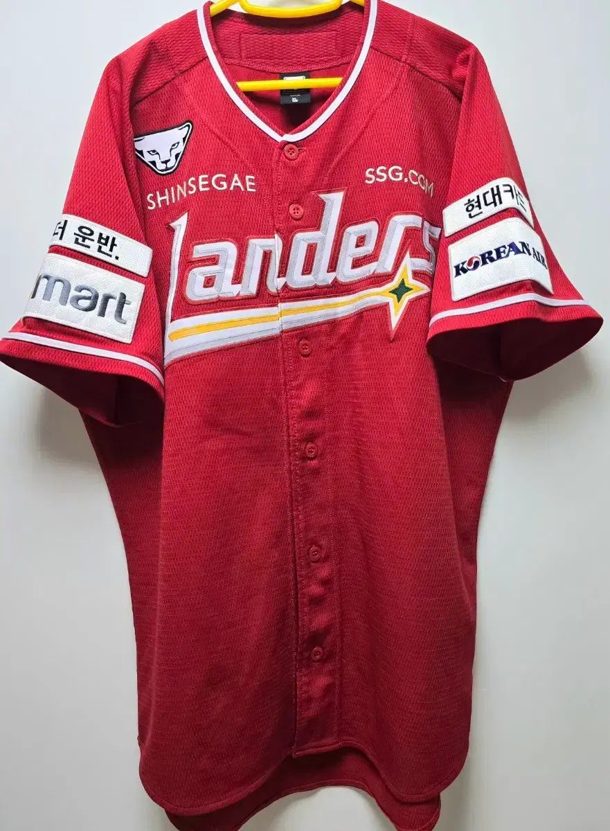 SSG LANDERS アウェー アセンティック チェ・ジョン 刺繍マーキング 105(XL) 出品