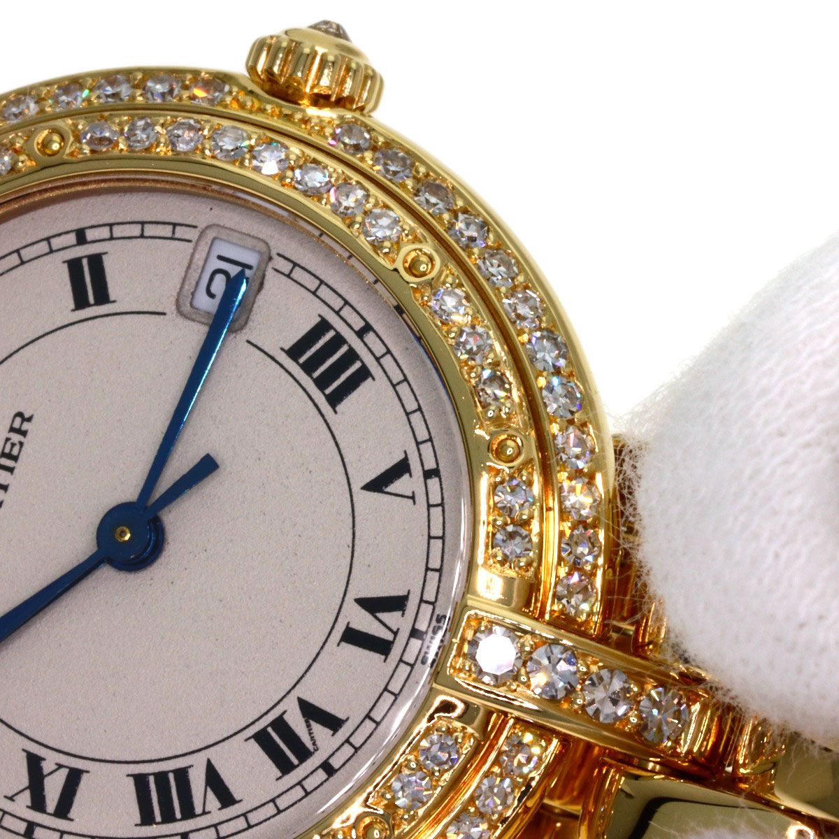CARTIER カルティエ パンテールVLC MM ベゼル ダイヤモンド 腕時計 