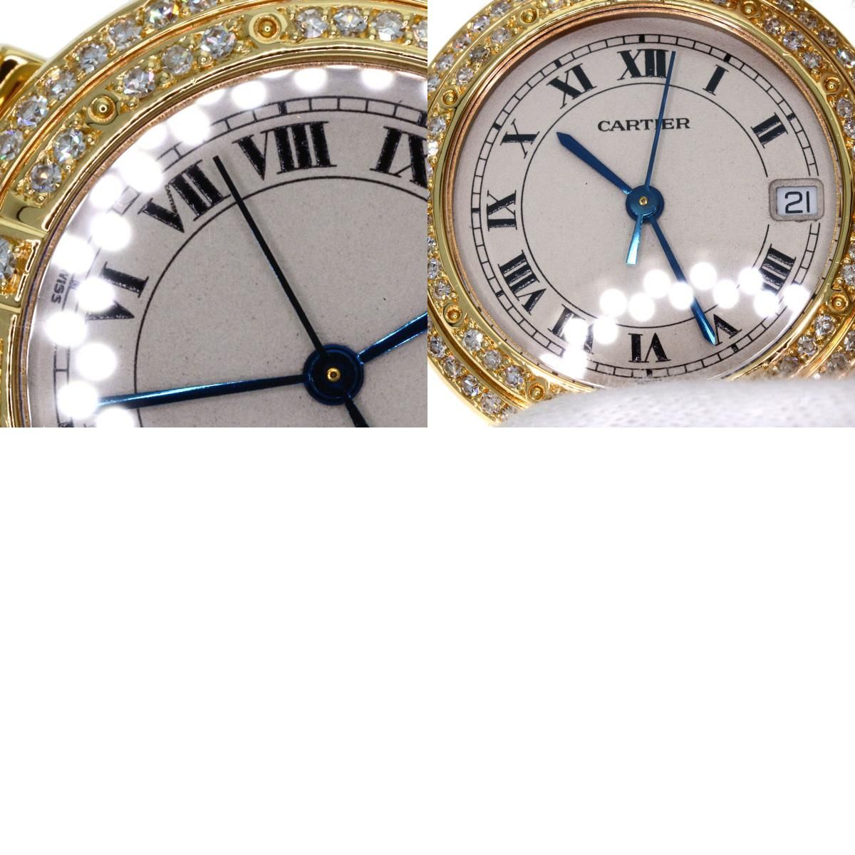 CARTIER カルティエ パンテールVLC MM ベゼル ダイヤモンド 腕時計 