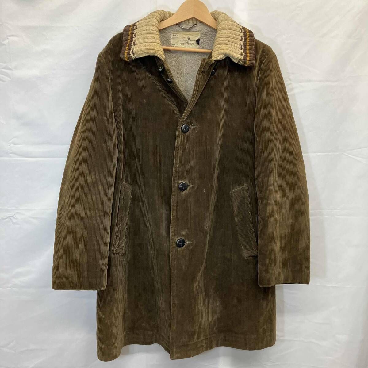 Sears / シアーズ / コーデュロイジャケット / 60s 70s / 裏ボア / ドンキーコート / ブラウン / Sサイズ