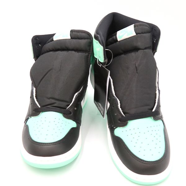 【美品】ナイキ NIKE エアジョーダン 1 レトロ HIGH OG グリーングロー DZ5485-130 レザー 28.5cm 箱【yy】【中古】4000009801800080