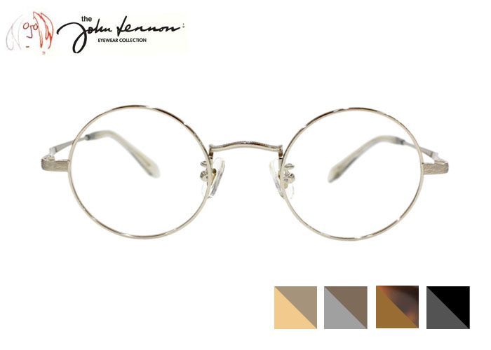 ジョンレノン John Lennon jl-1138 ラウンド フルリム チタン 日本製 伊達 度付き レトロ アンティ－ク 老眼鏡 遠近両用 メガネ めがね 眼鏡 新品 送料無料 44サイズ
