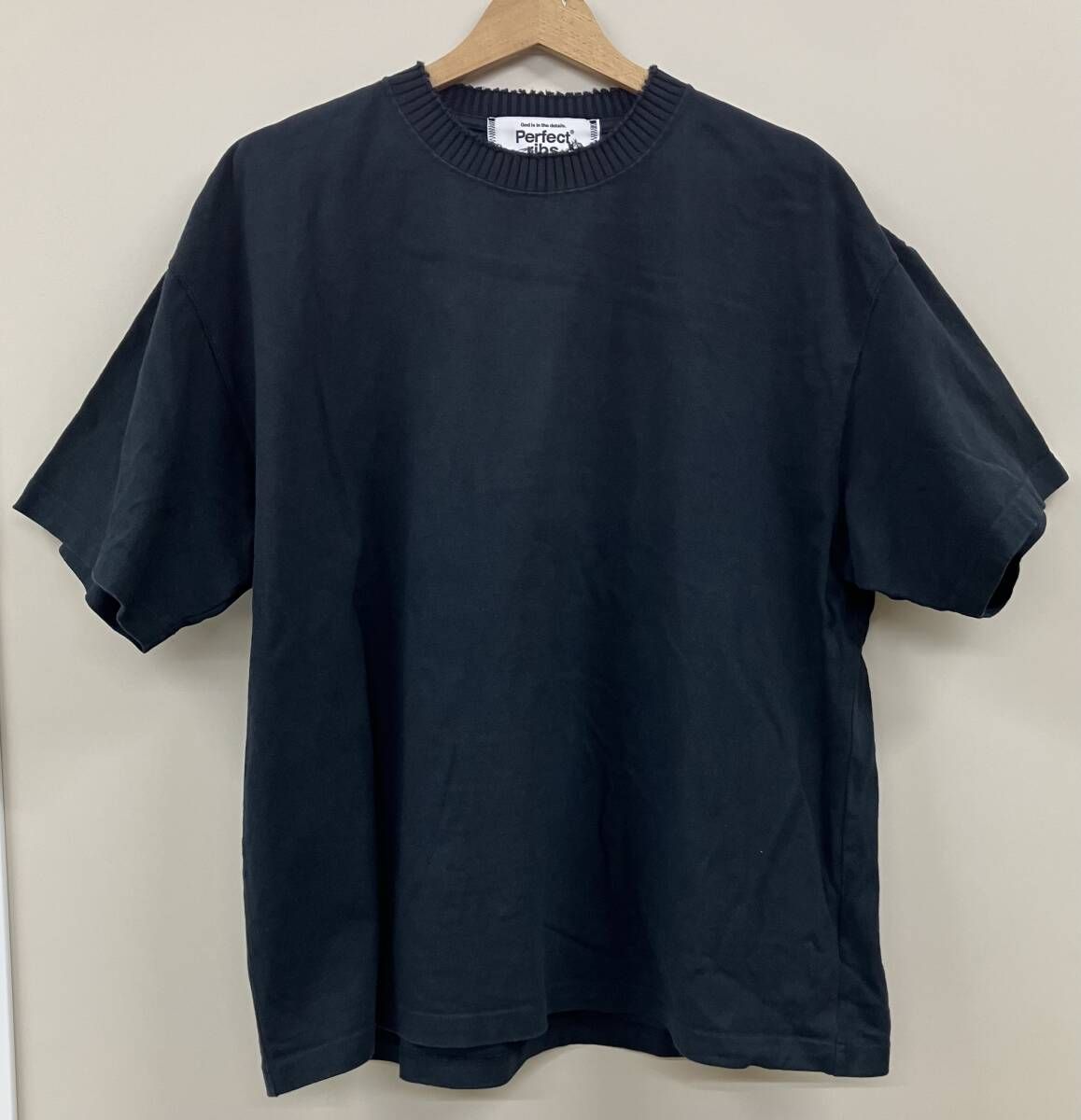 Perfect ribs/パーフェクト リブス 半袖Tシャツ Basic Short Sleeve T Shirts ブラック L