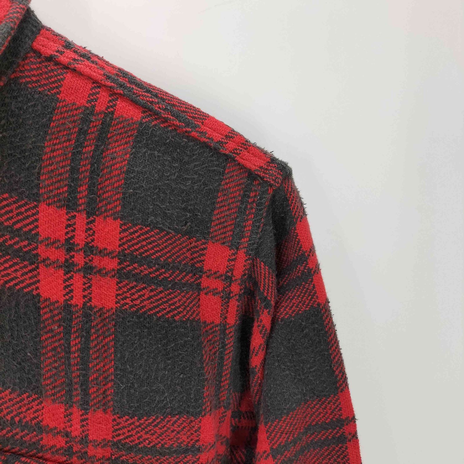 60s Sears チェック マチ ネルシャツ L ブラウン ビンテージ 60年代 