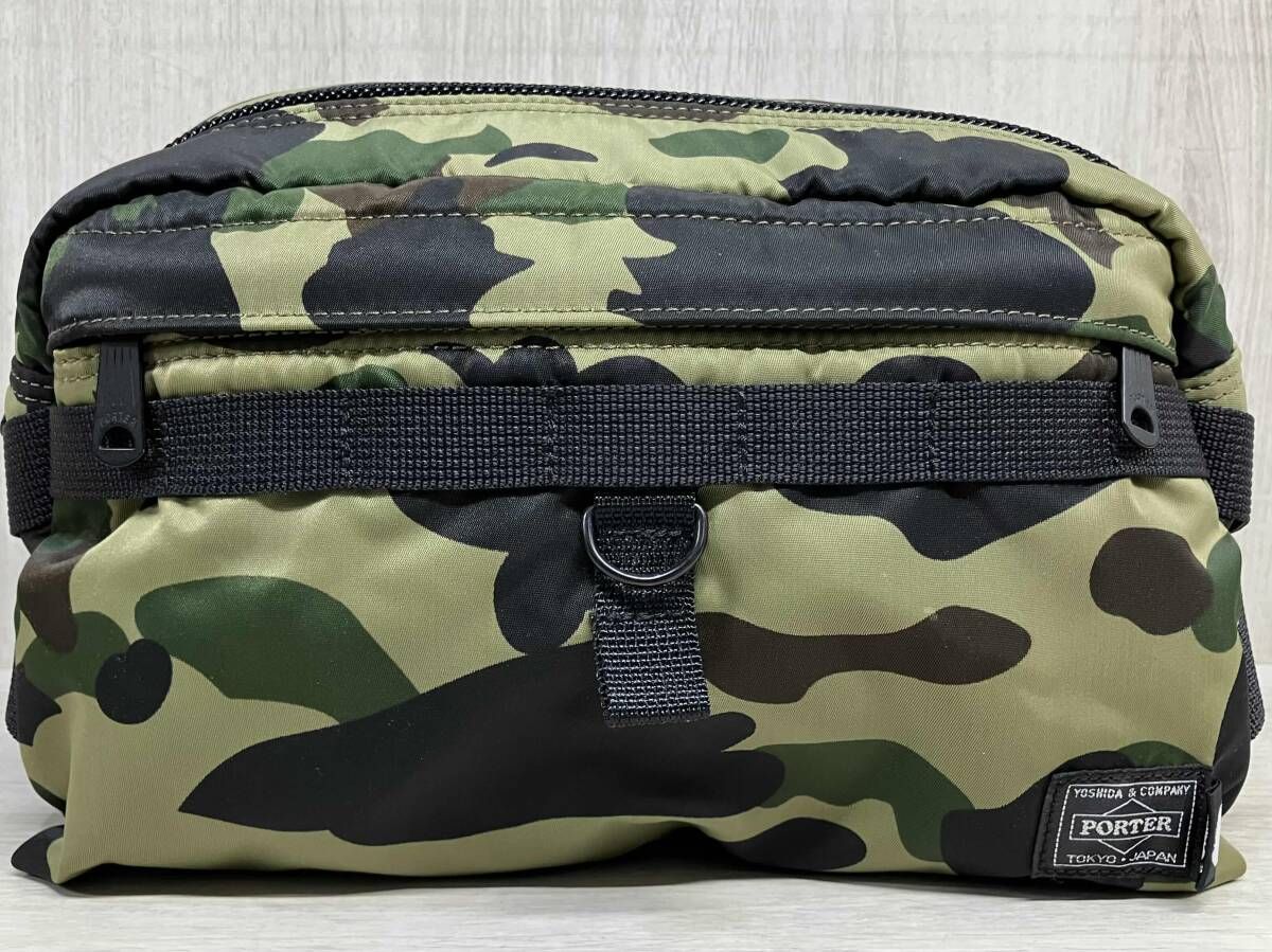 A BATHING APE × PORTER 1ST CAMO WAIST BAG ウエスト バッグ ア