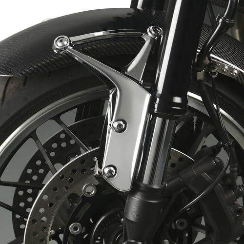 Kazuma Z900RS 2018-2024 用フロントフェンダーアーム 左右セット z900rs SE CAFE 2019 2020 2021 2022 2023 フェンダ（フロント）アーム LH用・RH用セット (クロム)so 6b02986d