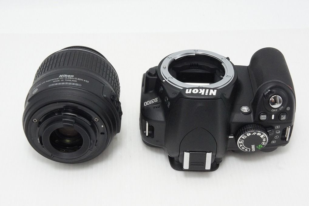 新品同様 Nikon D3100 ブラック ボディ M666 新品級 Nikon ニコン D3100 ボディ + AF-S DX 18-55mm VR レンズキット