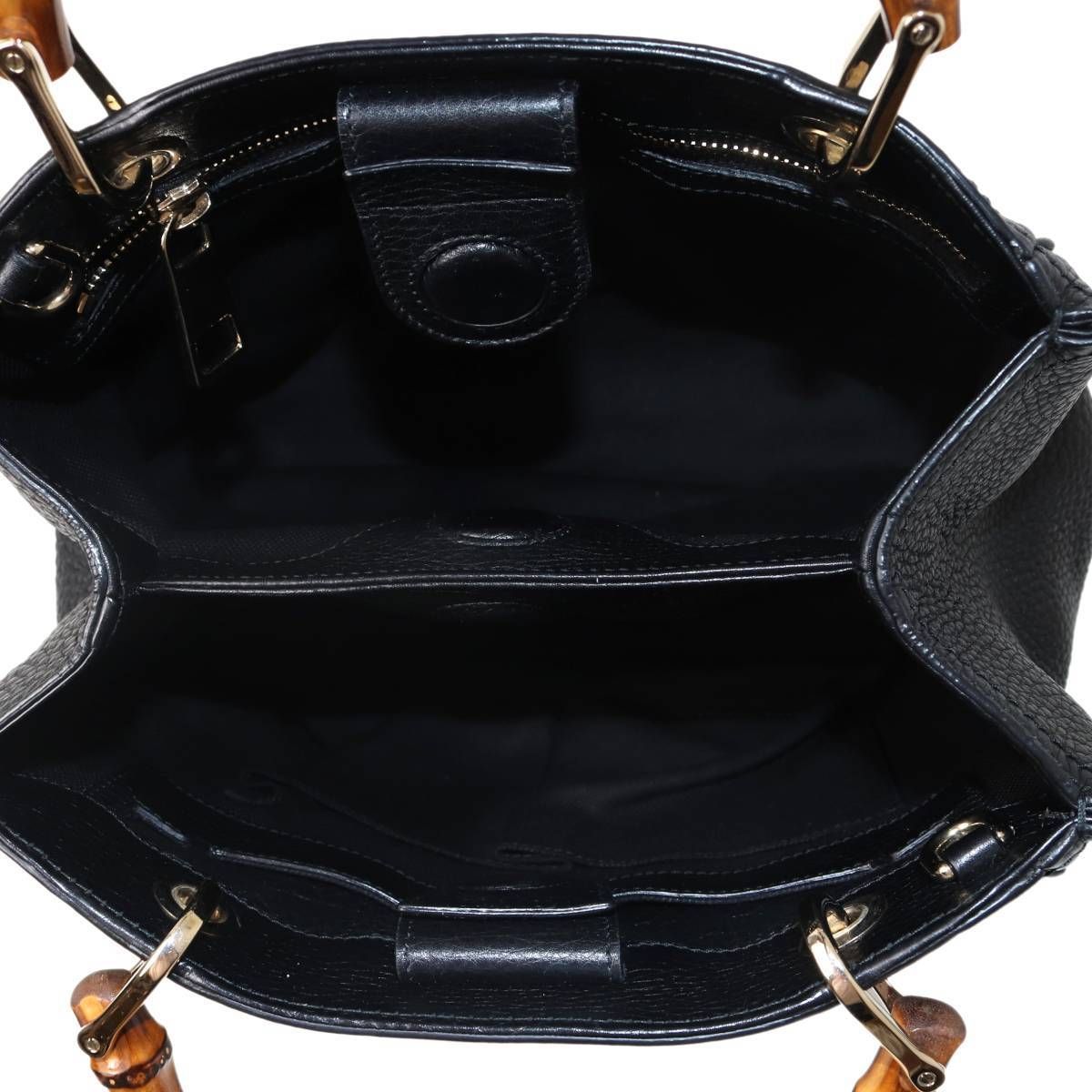 ✨美品✨　グッチ　2way　バンブー　巾着　スリングバッグ　ボディバッグ GUCCI/グッチ バンブー2wayハンドバッグ ショルダーバック ブラック