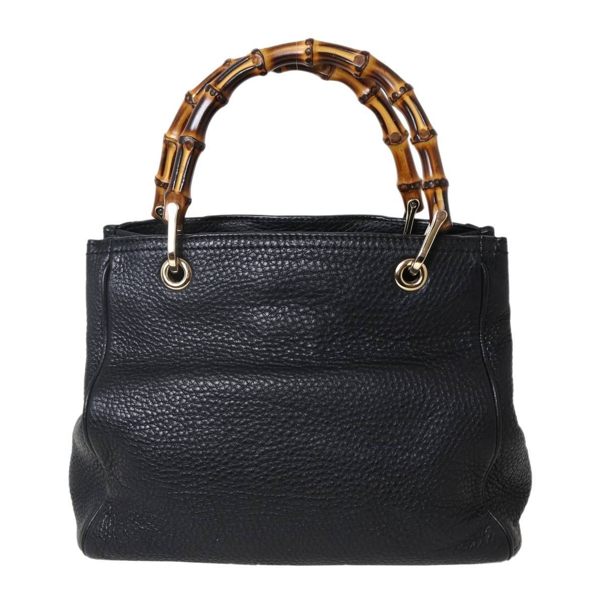 GUCCI/グッチ バンブー2wayハンドバッグ ショルダーバック ブラック