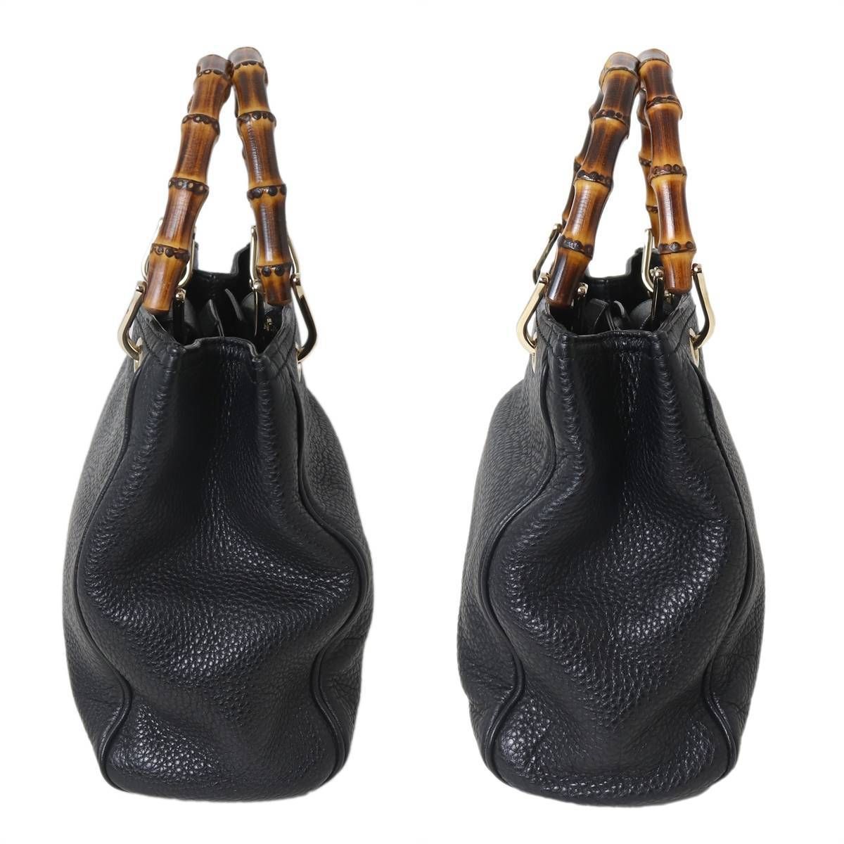 GUCCI/グッチ バンブー2wayハンドバッグ ショルダーバック ブラック