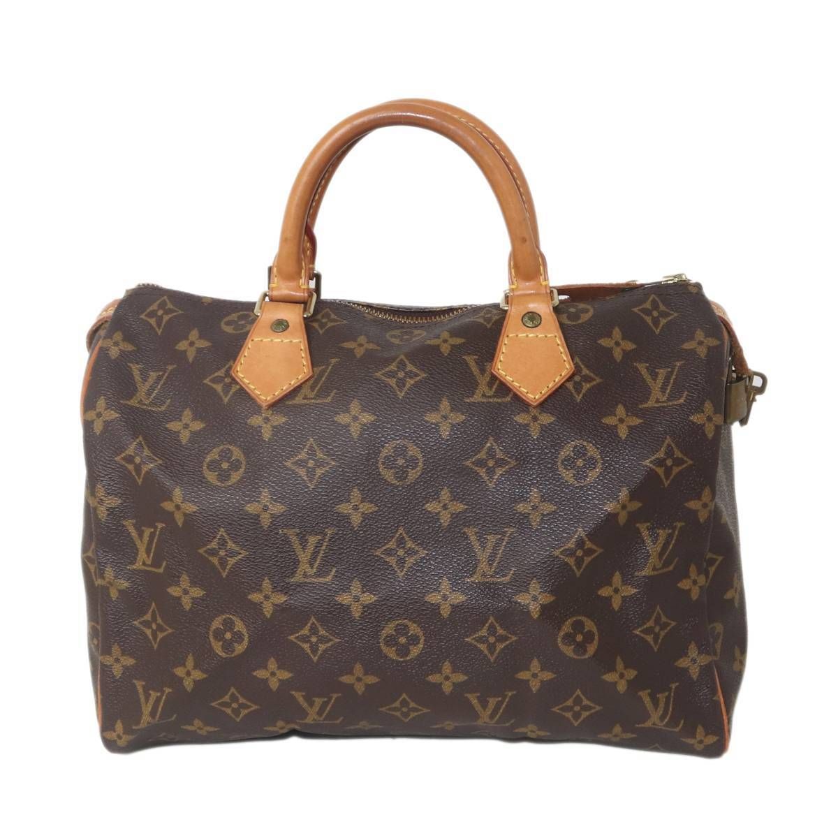 ルイヴィトン　ハンドバッグ　モノグラム　スピーディー　南京錠鍵付き LOUIS VUITTON/ルイヴィトン スピーディ30 ハンドバッグ モノグラム