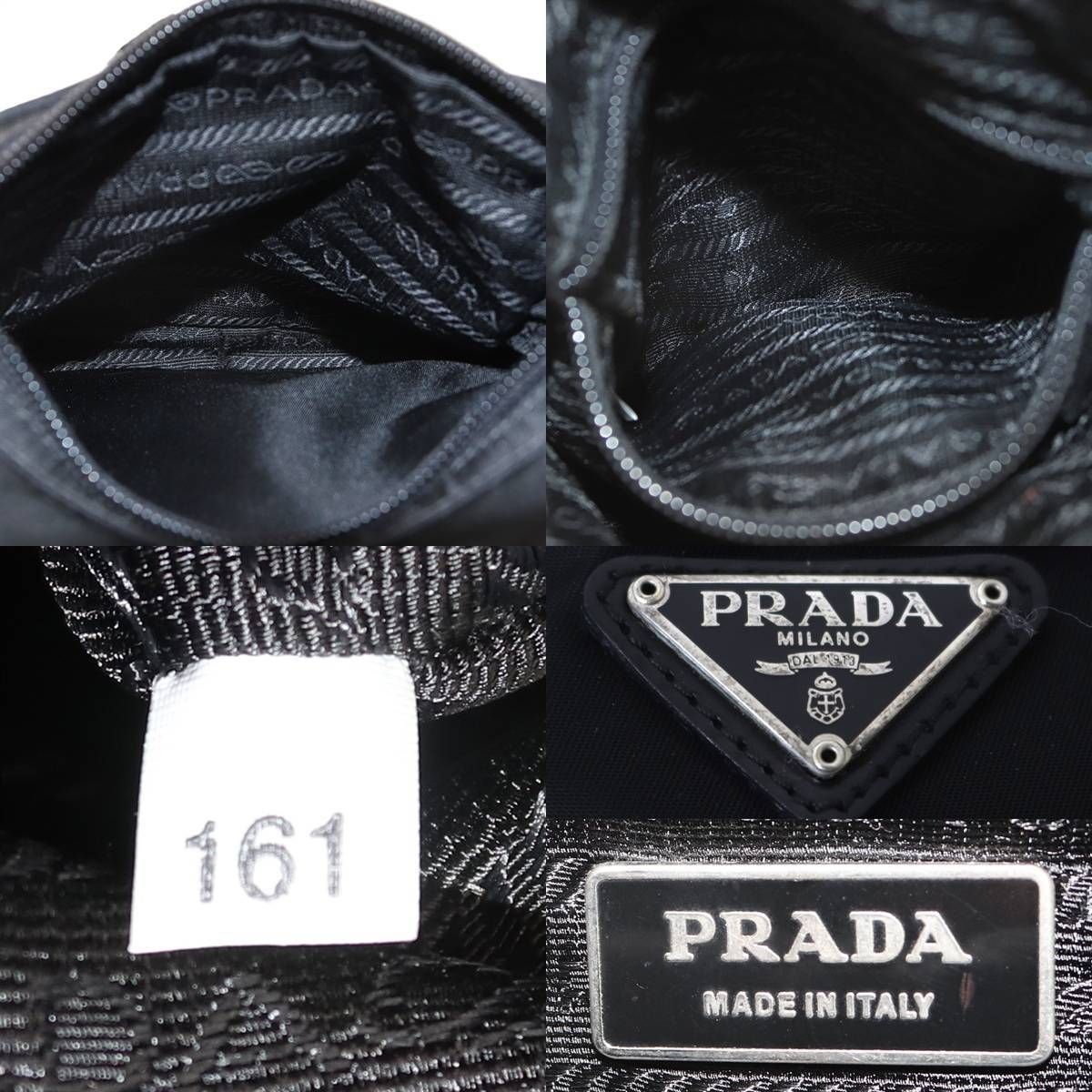 PRADA/プラダ ナイロン ショルダーバッグ 斜めがけ ブラック ES B 