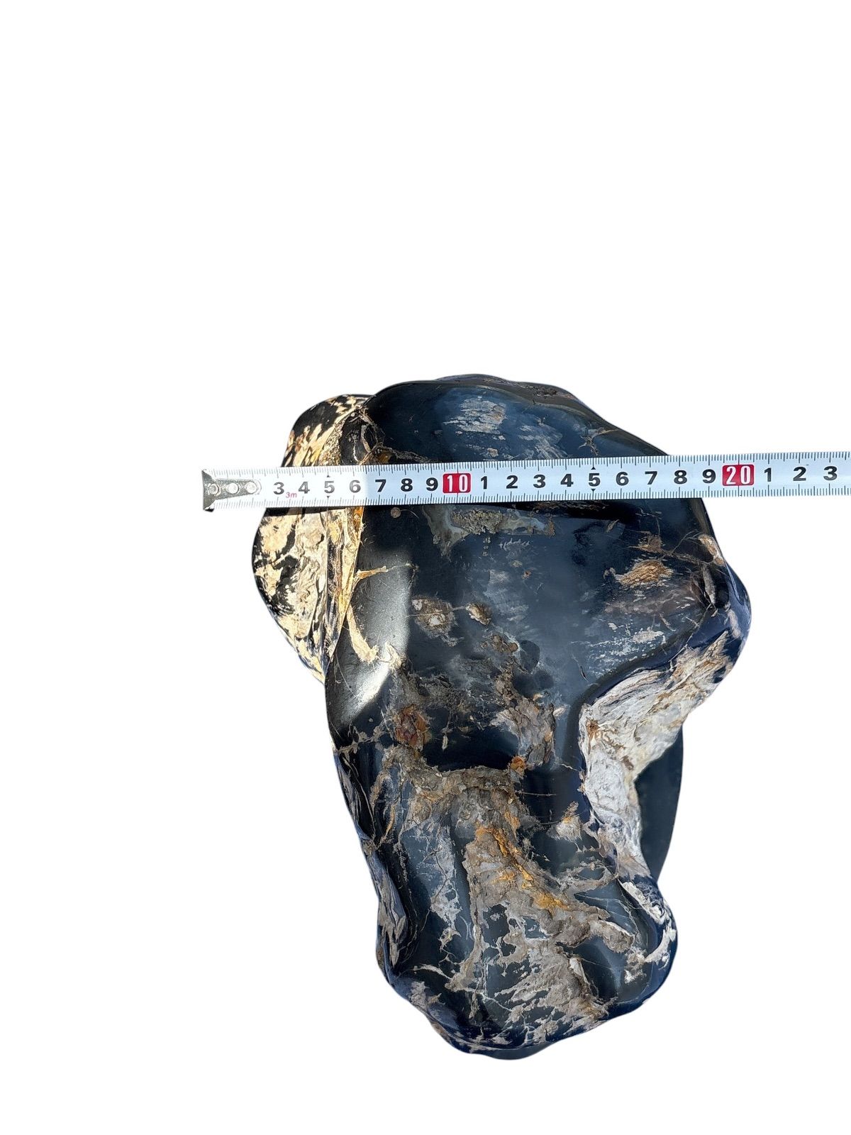 超希少・天然石】木化石 珪化木 鑑賞石 置石 原石 約20kg 台座付