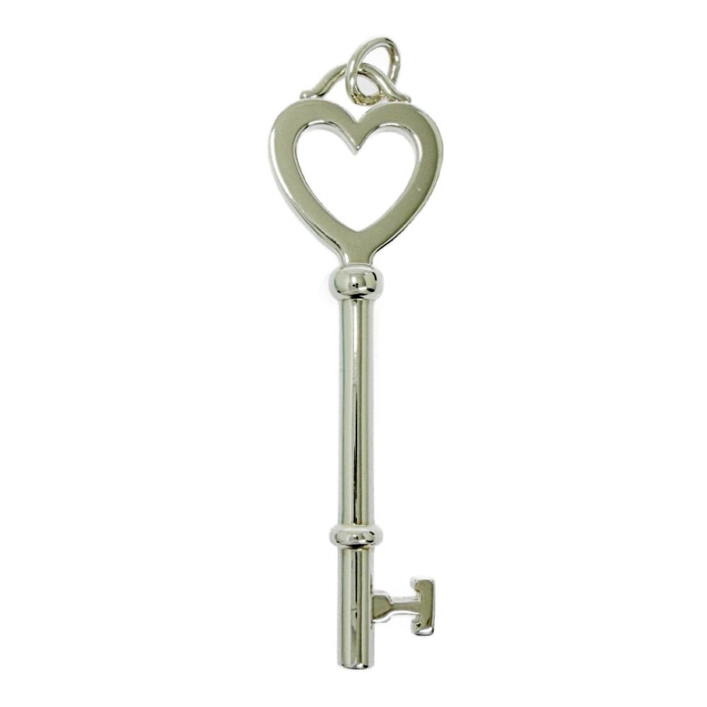【中古】【箱付き】 TIFFANY&Co. ティファニー シルバー ハート キー ネックレストップ 6.1g 925刻印 577722 ペンダントトップ