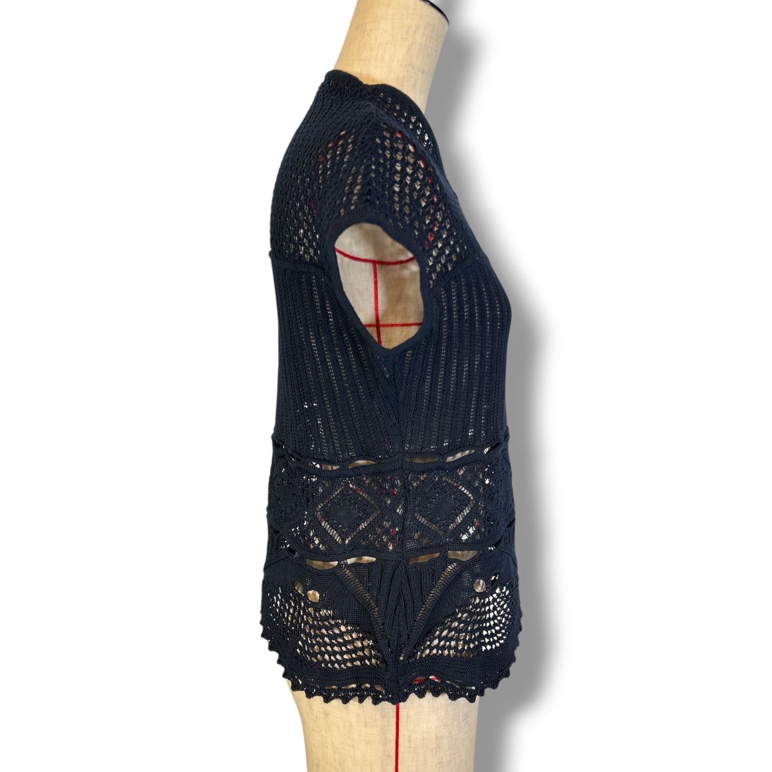 mame kurogouchi レースノースリーブ 新品 タグ付 未使用 Mame Kurogouchi マメクロゴウチ コットンレース